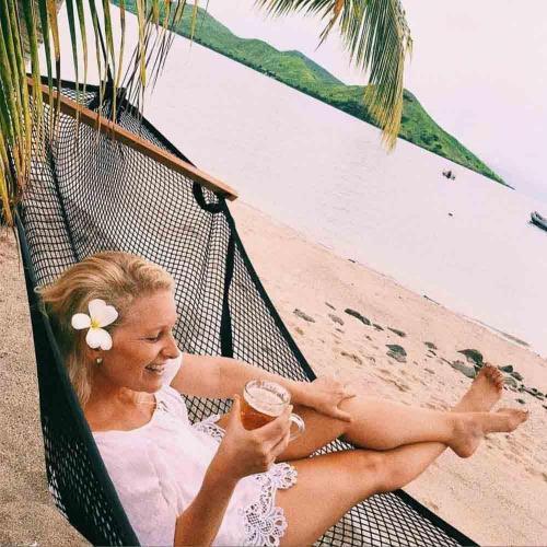 Traditional Black Hammock - Made in Fiji