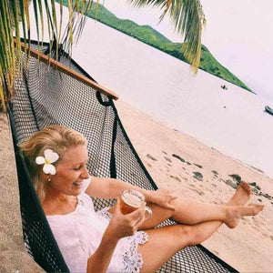 Traditional Black Hammock - Made in Fiji