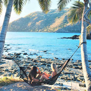 Traditional Black Hammock - Made in Fiji